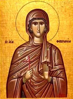 Преподобна мученица Февронија (25.6.) †310.